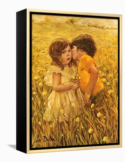 First Kiss-Lee Dubin-Framed Premier Image Canvas