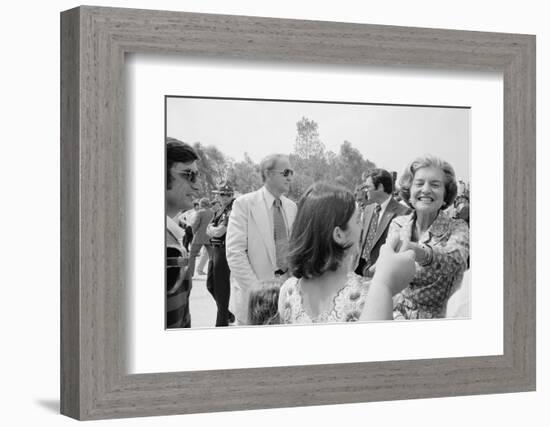 First Lady Betty Ford shakes hands at a campaign stop in the South, 1976-Thomas J. O'halloran-Framed Photographic Print