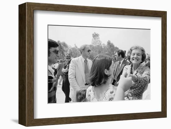 First Lady Betty Ford shakes hands at a campaign stop in the South, 1976-Thomas J. O'halloran-Framed Photographic Print