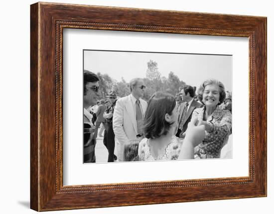 First Lady Betty Ford shakes hands at a campaign stop in the South, 1976-Thomas J. O'halloran-Framed Photographic Print