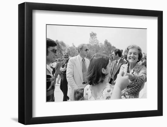 First Lady Betty Ford shakes hands at a campaign stop in the South, 1976-Thomas J. O'halloran-Framed Photographic Print