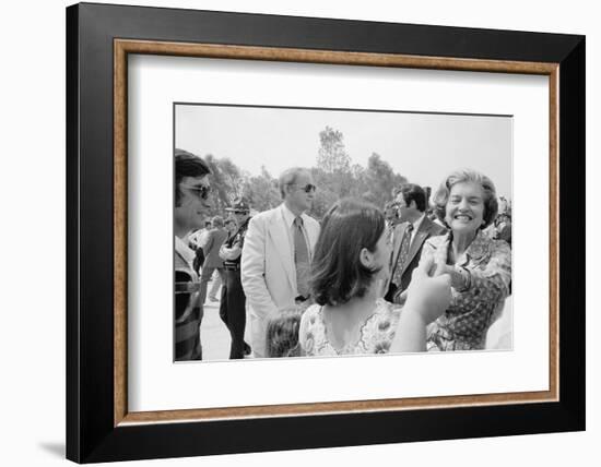 First Lady Betty Ford shakes hands at a campaign stop in the South, 1976-Thomas J. O'halloran-Framed Photographic Print