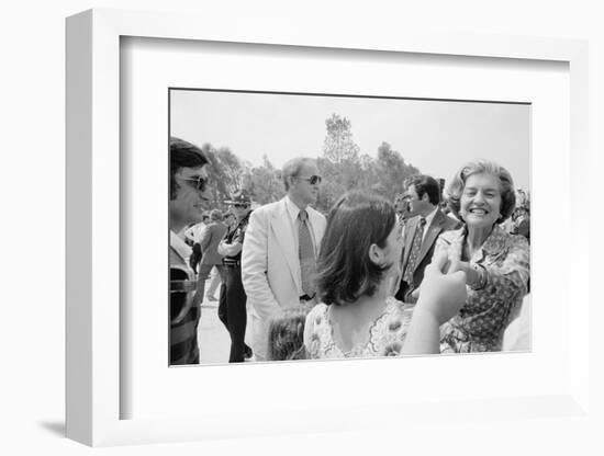 First Lady Betty Ford shakes hands at a campaign stop in the South, 1976-Thomas J. O'halloran-Framed Photographic Print