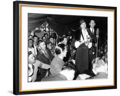 First Lady Eleanor Roosevelt Visits Indigent Remnant of Bonus Army