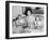 First Lady Jacqueline Kennedy with American Heart Association Heart Fund Twins-null-Framed Photo