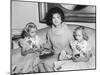 First Lady Jacqueline Kennedy with American Heart Association Heart Fund Twins-null-Mounted Photo