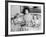 First Lady Jacqueline Kennedy with American Heart Association Heart Fund Twins-null-Framed Photo