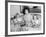 First Lady Jacqueline Kennedy with American Heart Association Heart Fund Twins-null-Framed Photo