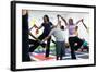 First Lady Michelle Obama Joins an after School 'Let's Move!' Yoga Class after School Activities-null-Framed Photo