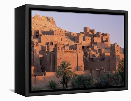 First Light on Fortified Mud Houses in the Kasbah, Ouarzazate, Morocco-Lee Frost-Framed Premier Image Canvas