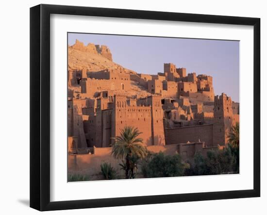 First Light on Fortified Mud Houses in the Kasbah, Ouarzazate, Morocco-Lee Frost-Framed Photographic Print