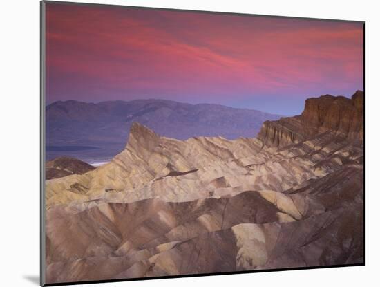 First Light on Zabriskie Point, Death Valley National Park, California, USA-Darrell Gulin-Mounted Photographic Print