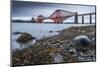 First Light over the Forth Rail Bridge, UNESCO World Heritage Site, and the Firth of Forth-Andrew Sproule-Mounted Photographic Print
