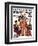 "First Long Suit," Saturday Evening Post Cover, September 18, 1937-Joseph Christian Leyendecker-Framed Giclee Print