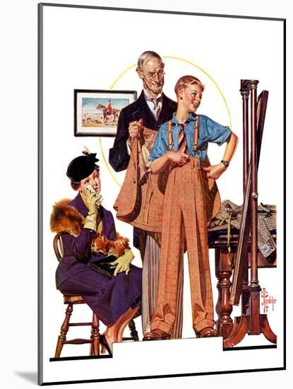 "First Long Suit,"September 18, 1937-Joseph Christian Leyendecker-Mounted Giclee Print