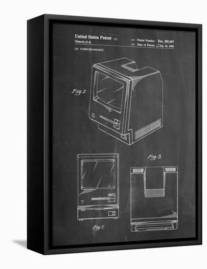 First Macintosh Computer-Cole Borders-Framed Stretched Canvas