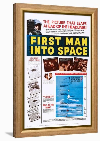 First Man into Space-null-Framed Stretched Canvas