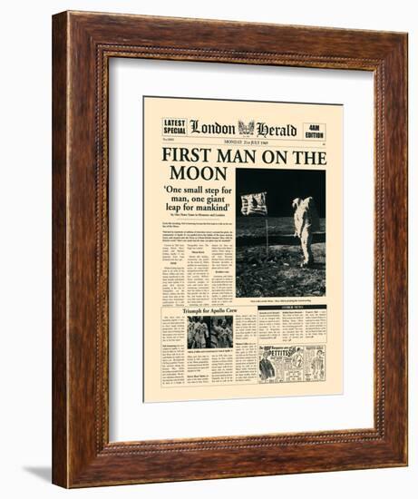 First Man on the Moon-The Vintage Collection-Framed Premium Giclee Print