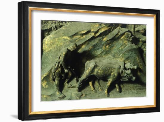 First Mens' Work, Panel-Lorenzo Ghiberti-Framed Giclee Print