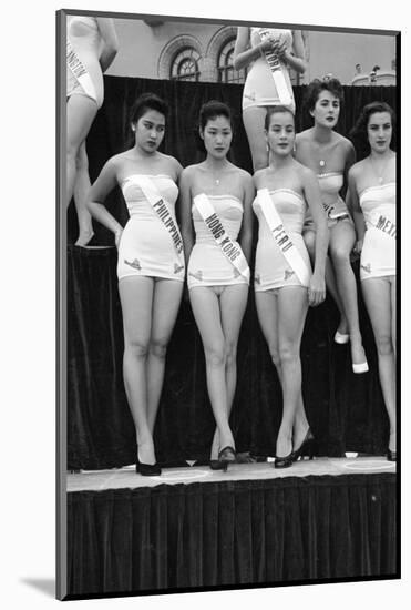 First Miss Universe Contest, Miss Hong Kong Judy Dan, Long Beach, CA, 1952-George Silk-Mounted Photographic Print