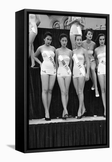 First Miss Universe Contest, Miss Hong Kong Judy Dan, Long Beach, CA, 1952-George Silk-Framed Premier Image Canvas