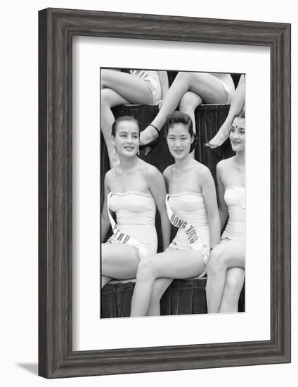 First Miss Universe Contest, Miss Hong Kong Judy Dan, Long Beach, CA, 1952-George Silk-Framed Photographic Print