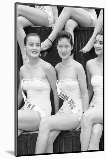 First Miss Universe Contest, Miss Hong Kong Judy Dan, Long Beach, CA, 1952-George Silk-Mounted Photographic Print