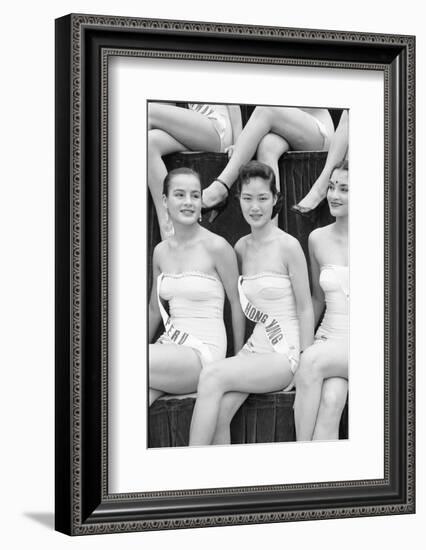 First Miss Universe Contest, Miss Hong Kong Judy Dan, Long Beach, CA, 1952-George Silk-Framed Photographic Print