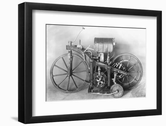 First Motorcycle Constructed-null-Framed Photographic Print
