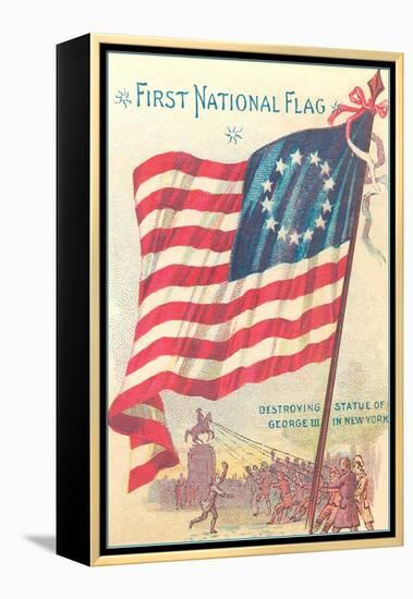 First National Flag-null-Framed Stretched Canvas