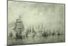 First Naval Battle. Naum Senyavin, 1865-1866-Alexei Petrovich Bogolyubov-Mounted Giclee Print