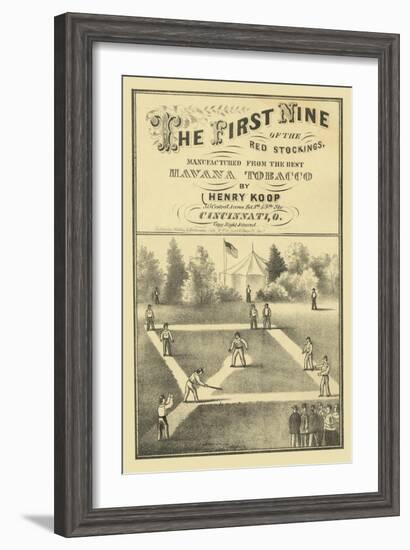 First Nine of the Red Stockings-Henry Koop-Framed Art Print
