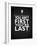 First or Last-Mark Rogan-Framed Art Print