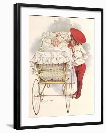 First Outing, 1898-Maud Humphrey-Framed Giclee Print