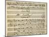 First Page of the Sheet Music of Il Trespolo Tutore-null-Mounted Giclee Print