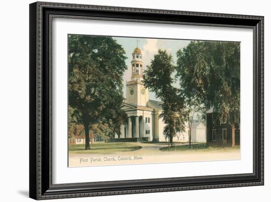 First Parish Church, Concord-null-Framed Art Print