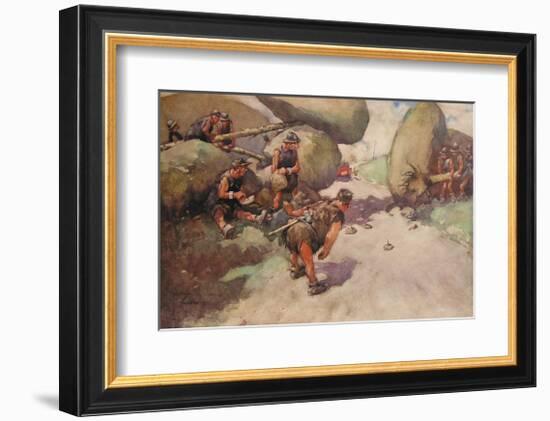 First Police Trap-Lawson Wood-Framed Premium Giclee Print