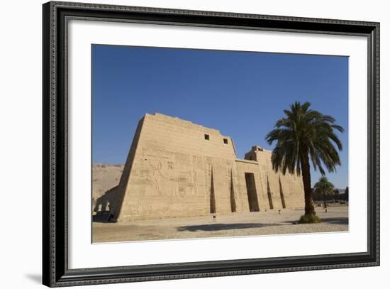 First Pylon, Medinet Habu (Mortuary Temple of Ramses Iii), West Bank-Richard Maschmeyer-Framed Photographic Print