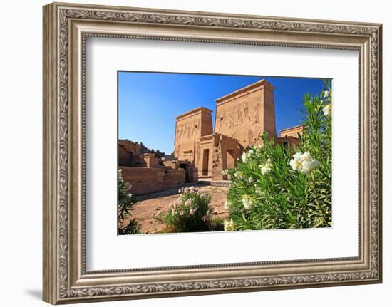 First Pylon of the Temple of Isis, Philae Temple on Agilkia Island, Aswan, Egypt-null-Framed Art Print