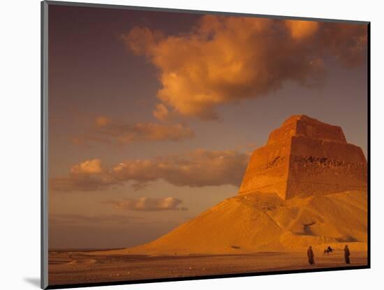 First Pyramid of Pharaoh Snerfu, 4th Dynasty, Meidum, Old Kingdom, Egypt-Kenneth Garrett-Mounted Photographic Print