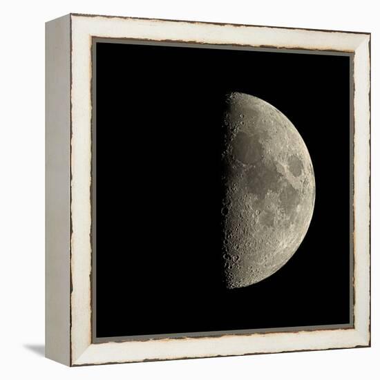 First Quarter Moon-Eckhard Slawik-Framed Premier Image Canvas