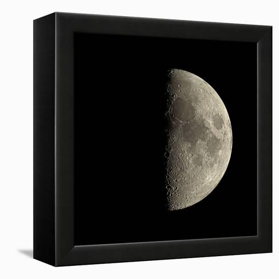 First Quarter Moon-Eckhard Slawik-Framed Premier Image Canvas