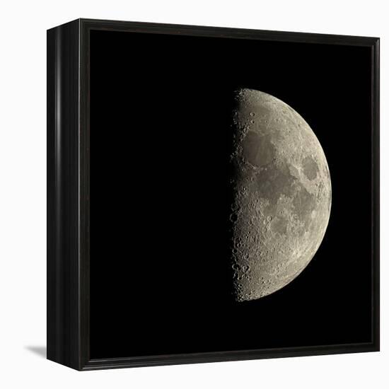 First Quarter Moon-Eckhard Slawik-Framed Premier Image Canvas