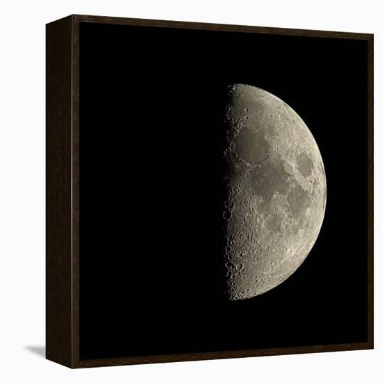 First Quarter Moon-Eckhard Slawik-Framed Premier Image Canvas