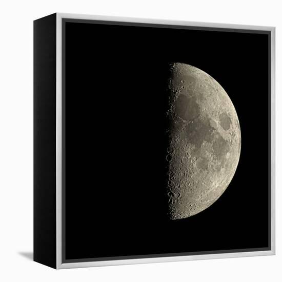 First Quarter Moon-Eckhard Slawik-Framed Premier Image Canvas