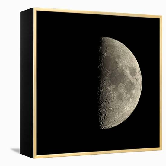 First Quarter Moon-Eckhard Slawik-Framed Premier Image Canvas