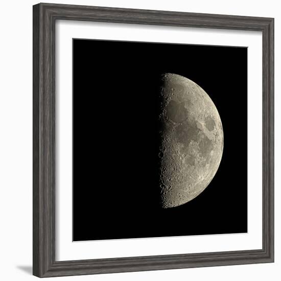 First Quarter Moon-Eckhard Slawik-Framed Premium Photographic Print