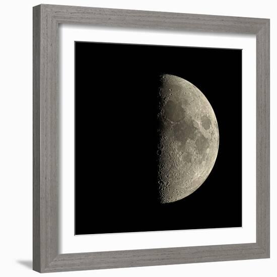 First Quarter Moon-Eckhard Slawik-Framed Premium Photographic Print