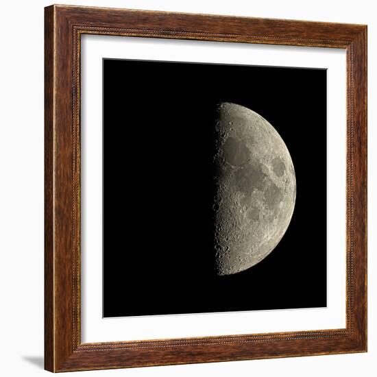 First Quarter Moon-Eckhard Slawik-Framed Premium Photographic Print