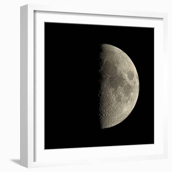 First Quarter Moon-Eckhard Slawik-Framed Premium Photographic Print